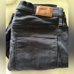 Madewell HighRise Skinny Jeans 9in Black, size 32